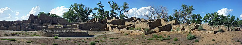 Panorama of Aztec Ruins National Monument