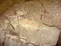Red pictographs