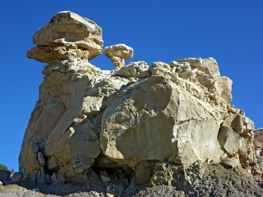 Eroded rock