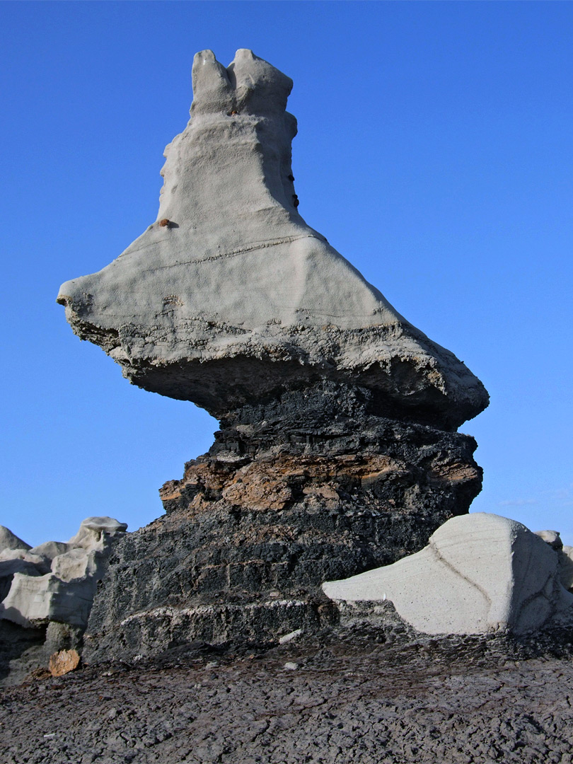 Bent hoodoo the San Juan Basin Badlands, New Mexico