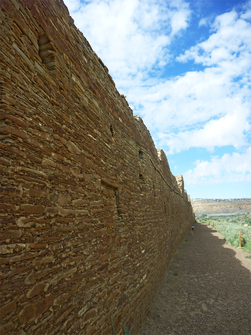 Back wall of Chetro Ketl