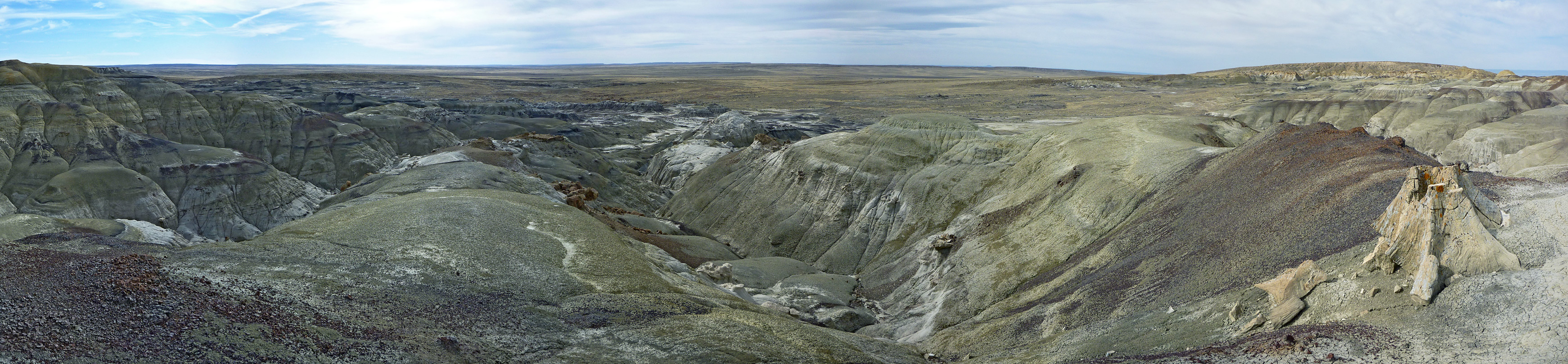 Panorama of the badlands