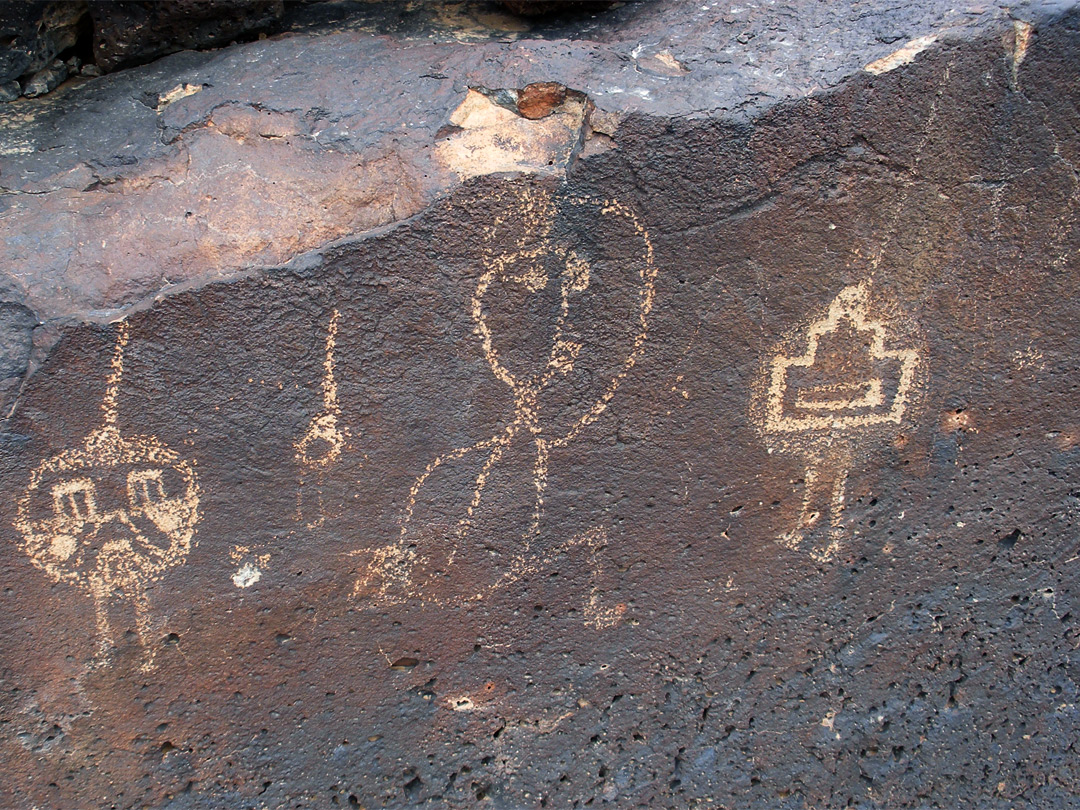 Four petroglyphs