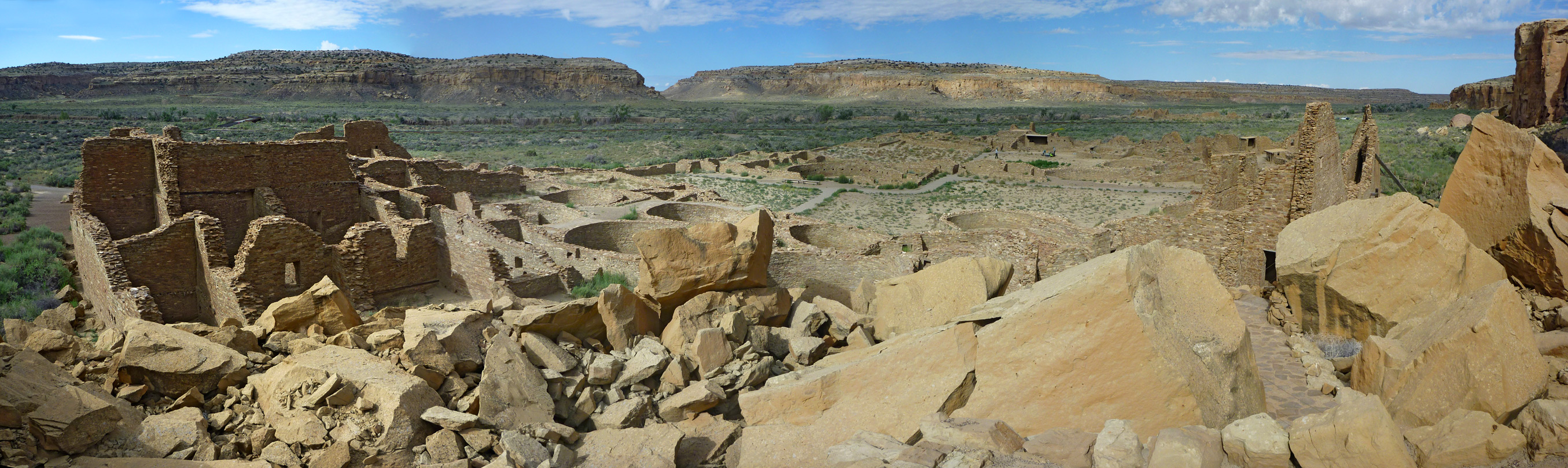 Panorama of Pueblo Bonito