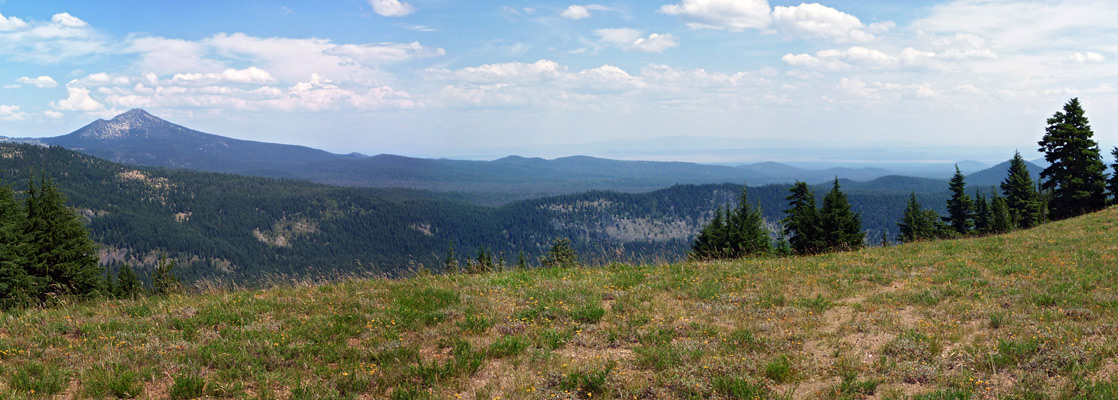 Panorama from the summit of Crater Peak
