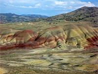 Yellow and red hills