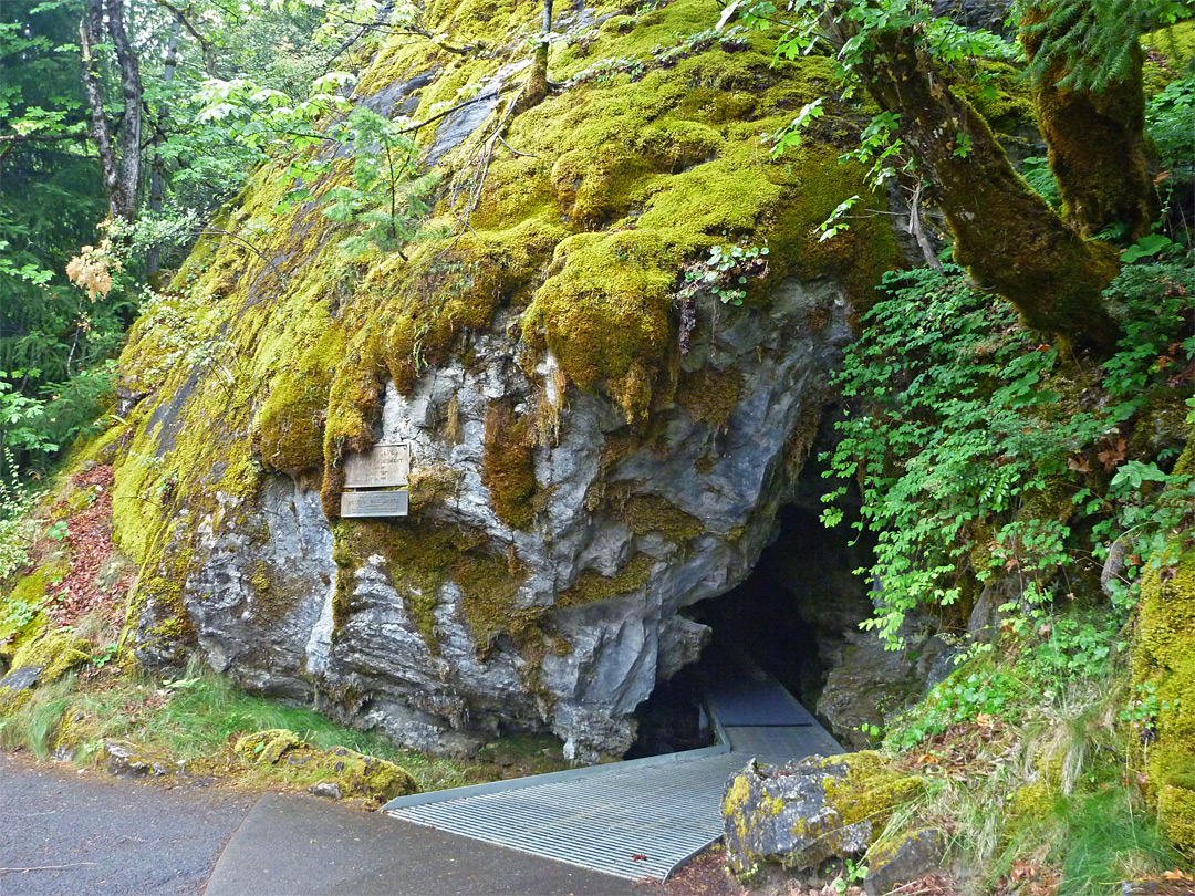 Entrance to the caverns