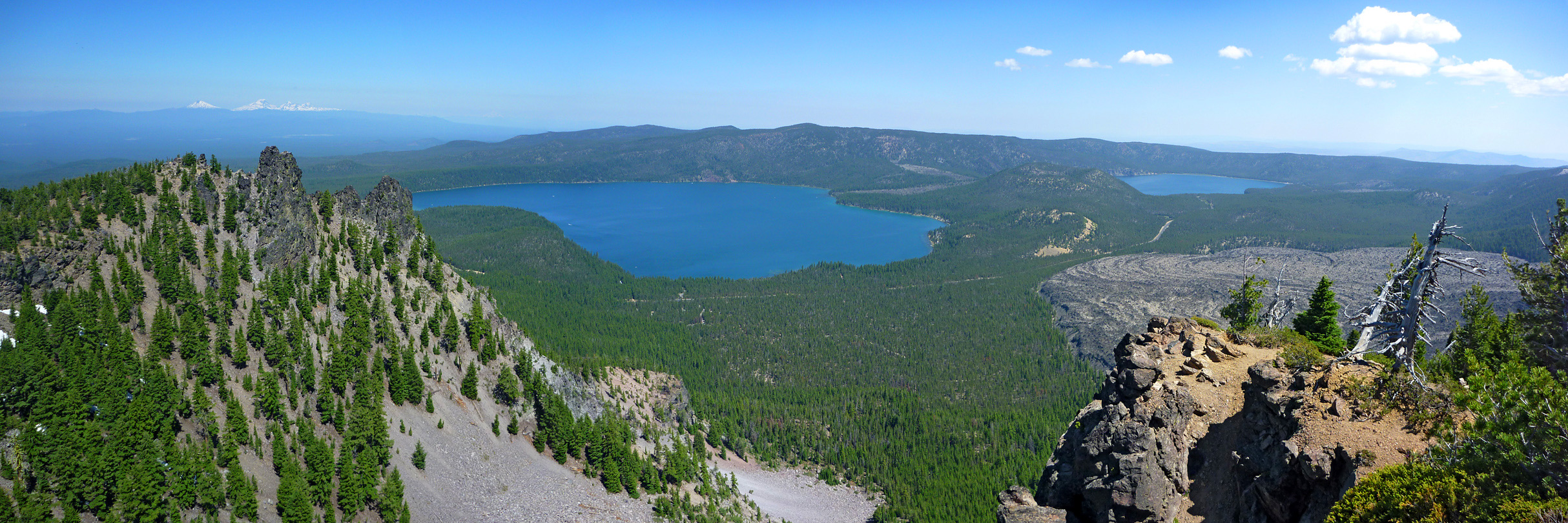 View north from the summit of Paulina Peak