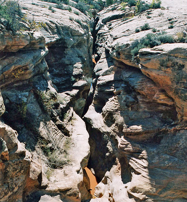 Start of a slot in Cheesebox Canyon