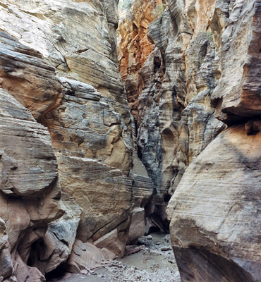 Eroded walls in Round Valley Draw