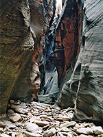 Colorful canyon walls