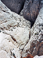 Narrow section in mid canyon