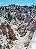 Lower end of the canyon