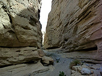 Vertical canyon walls