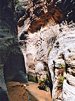 Stream near the end of the canyon