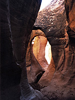 The arches of Peekaboo Gulch
