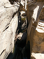 Watery slot canyon