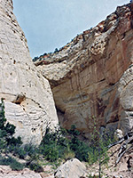 The lower canyon