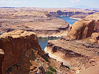 Lake Powell, to the southwest