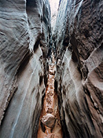 Tributary slot canyon