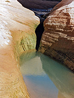 Pool in a side canyon