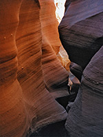 Wavy canyon walls