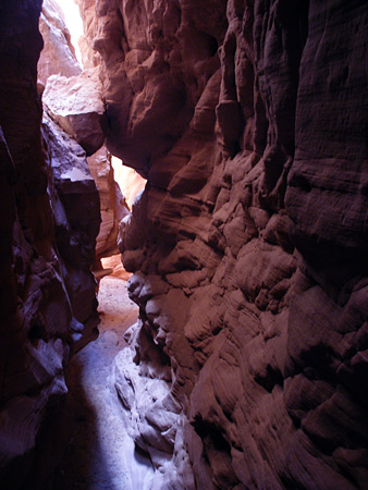 Side canyon narrows