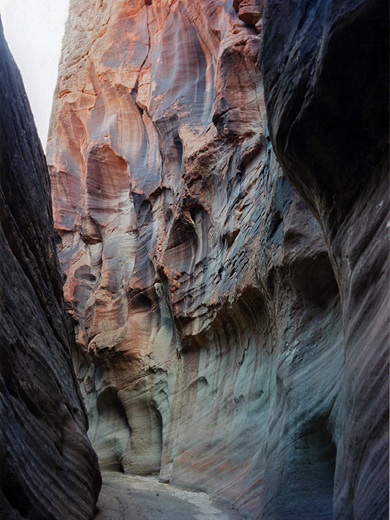 Eroded cliff face