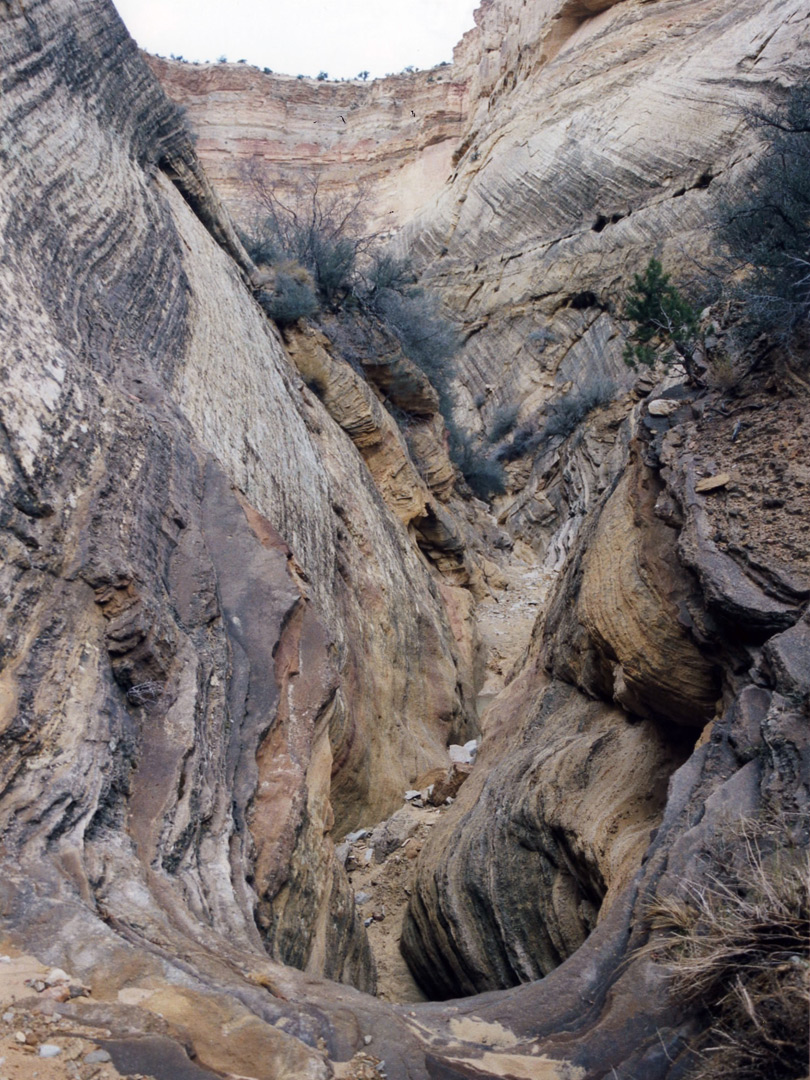 Steep side canyon