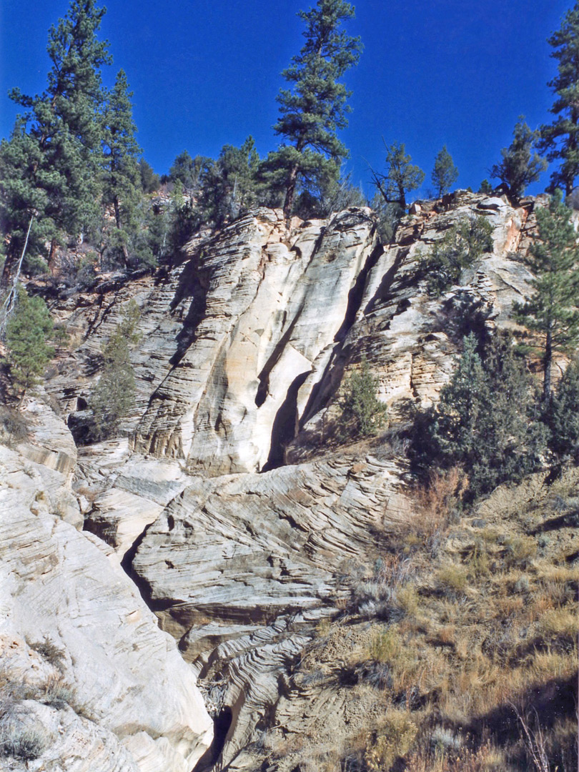 Cliffs near the trailhead