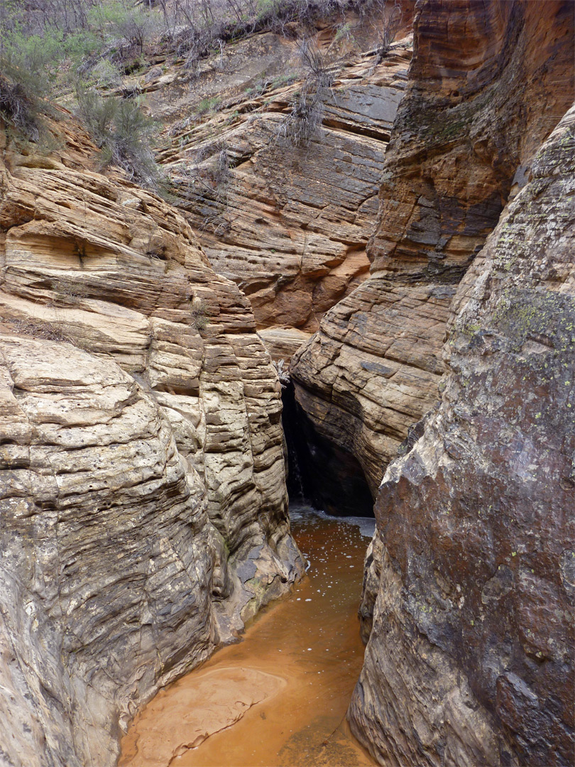 Bend in the streamway