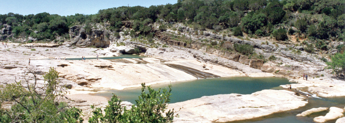 Pedernales Falls, from the overlook near the end of the trail