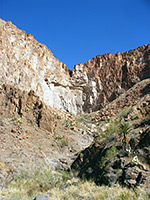 Cliffs above the trail