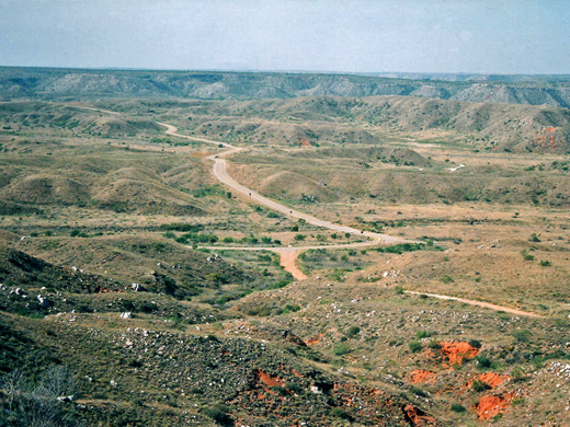 Road to the Alibates quarries