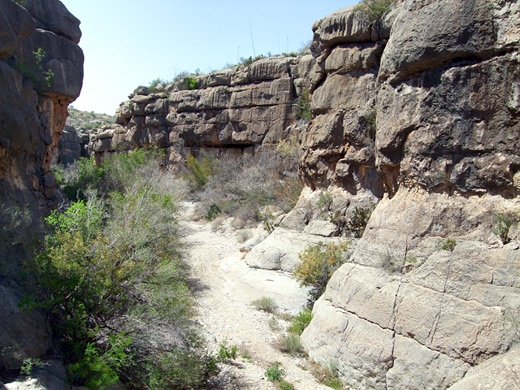 Limestone walls