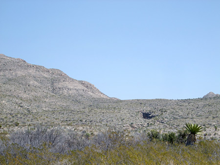 Distant view of Devil's Den
