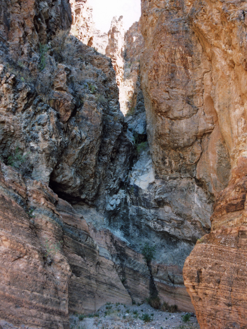 Canyon at the edge of Burro Mesa