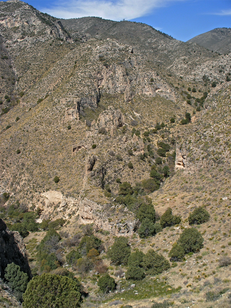 Upper end of Pine Spring Canyon