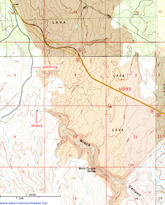 Map of Black Canyon