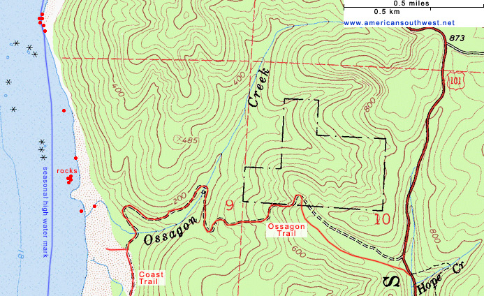 Map of the Ossagon Trail