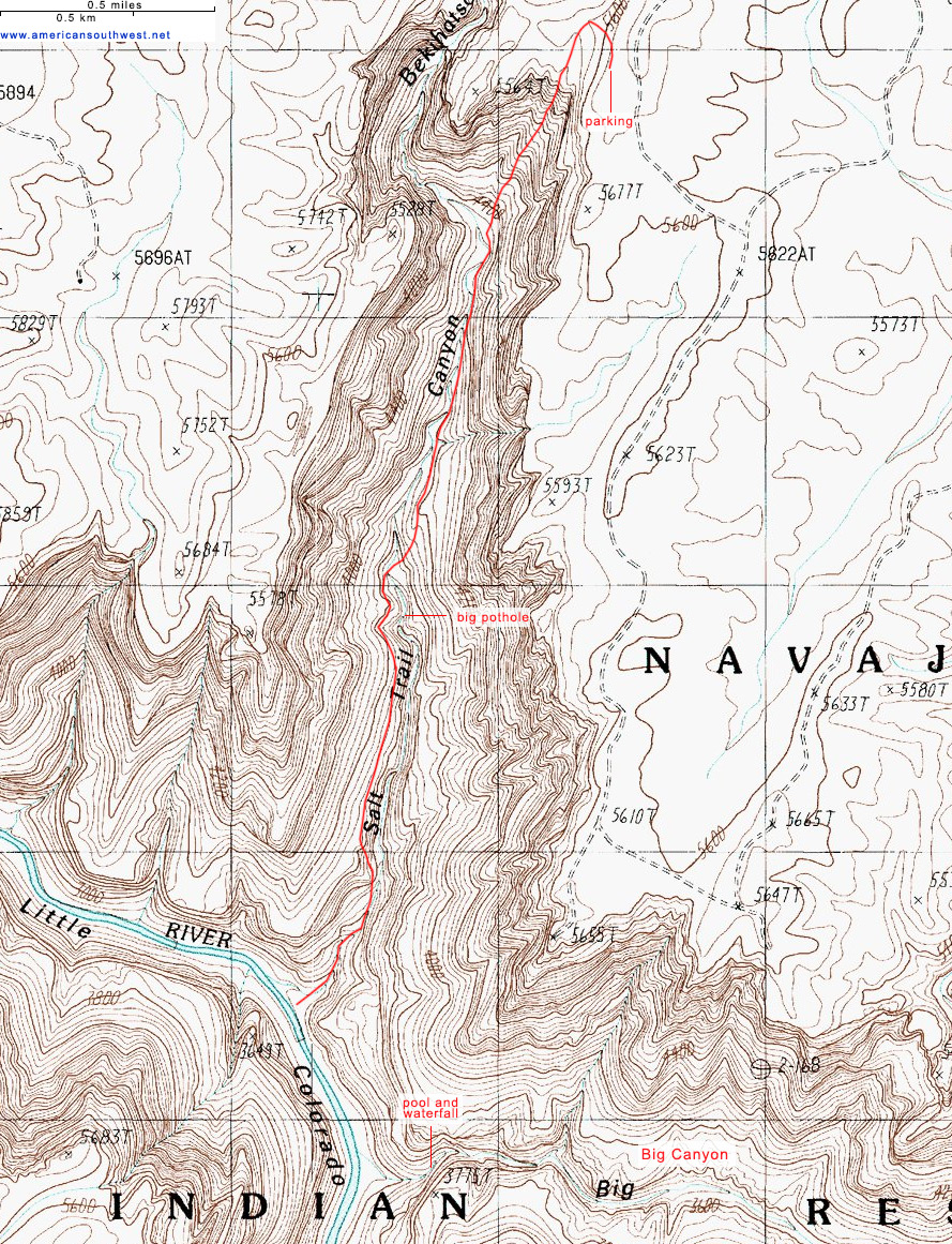 Map of the Salt Trail