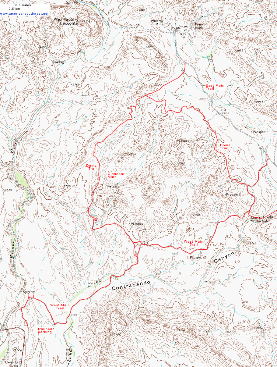 Map of the Dome Trail