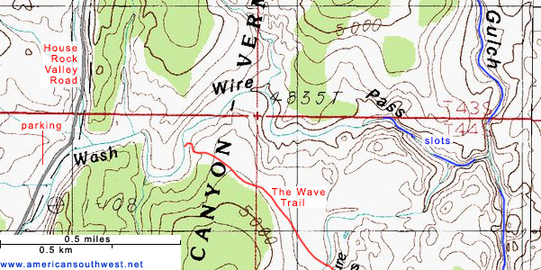 Map of Wire Pass