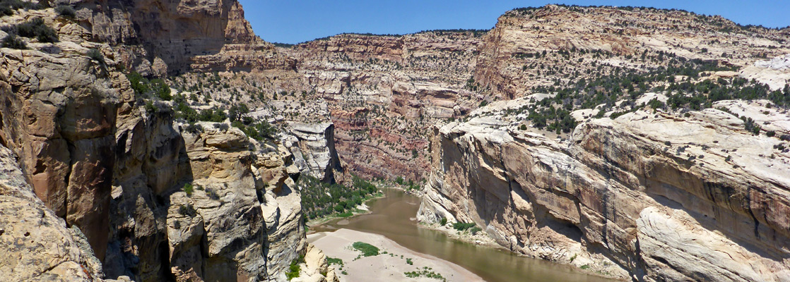 Mouth of the Yampa River canyon, Deerlodge Park