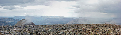 Clouds above the summit of Bald Mountain