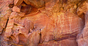 Weathered cliff face