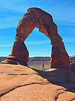 Shadow cast by Delicate Arch