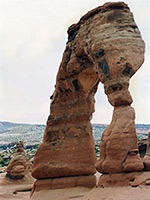 Side view of Delicate Arch