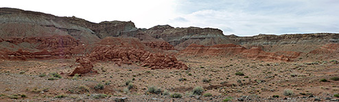 The northern section of the formations
