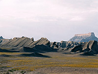 Ridges south of the butte